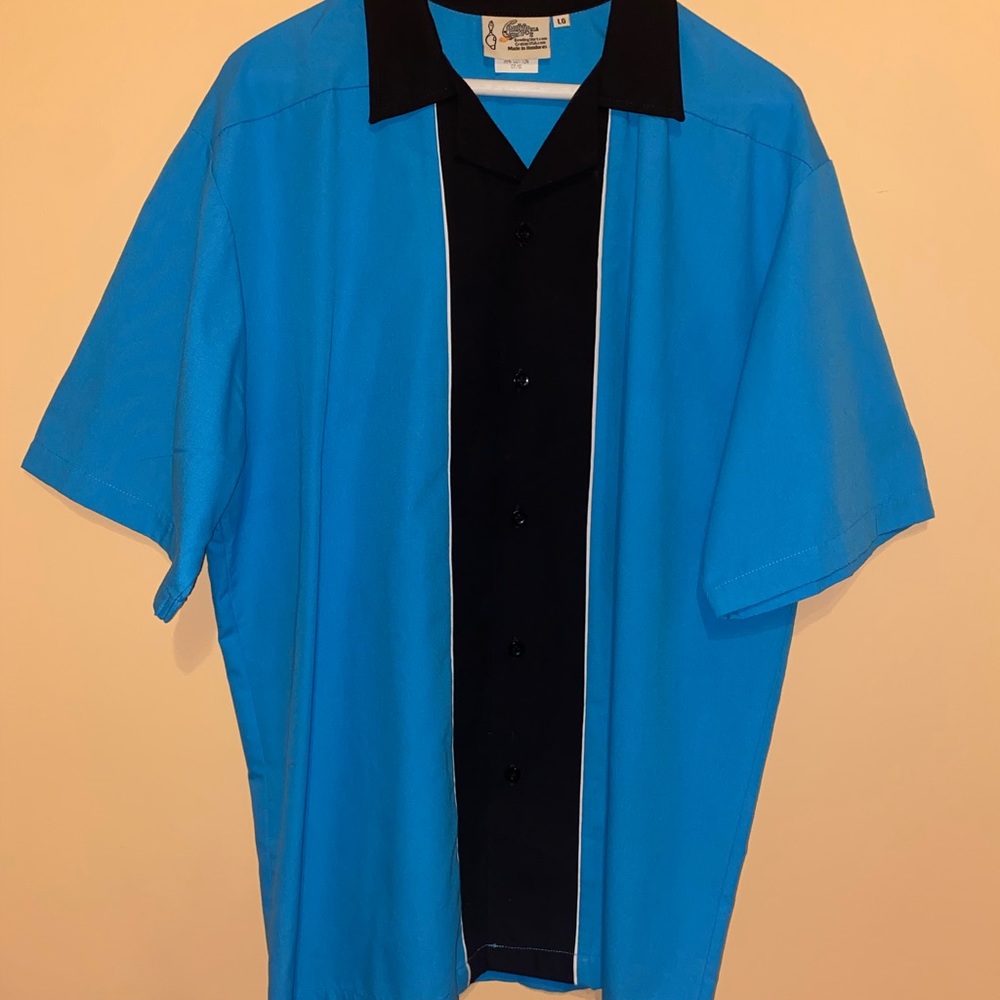 Men’s EUC Bowling Shirt- Flamingo Cafe